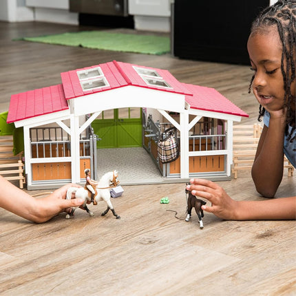 Schleich Horse Club - 97Pc Riding Center With Rider And Horses | 42344