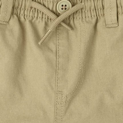 The Children's Place Baby Boys' and Toddler Pull on Slim Cargo Pants, Flax Single, 18-24 Months