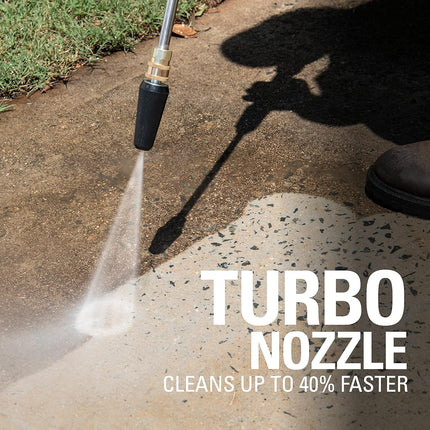 Greenworks 2000 PSI (1.2 GPM) Electric Pressure Washer (25°, 40°, Soap, and Turbo Nozzle) for Use On Decks, Fences, Concrete Patios, Sidewalks & More. Medium-Duty