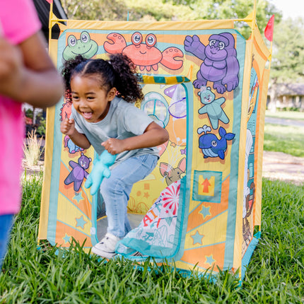 Melissa & Doug Fun at The Fair! Game Center Play Tent - 4 Sides of Activities