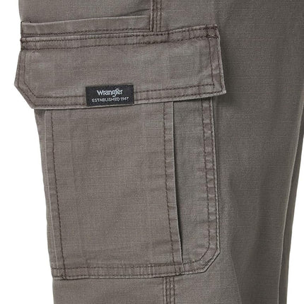 Wrangler Authentics Men's Stretch Cargo Pant Casual, Olive Drab, 33W / 32L