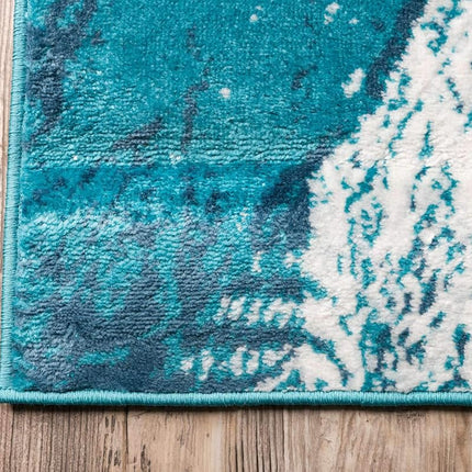 Alfombra Corredora Turquesa Vintage Tradicional de la Colección Sofía de Unique Loom (0.6 m x 3 m)