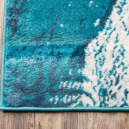 Unique Loom Sofia Collection Traditional Vintage Turquoise Runner Rug (2' x 10')