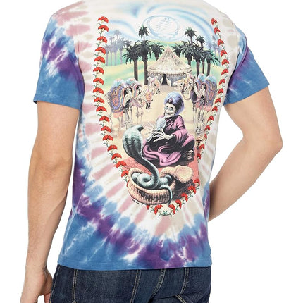 Liquid Blue Men's Grateful Dead-Carpet Ride T-Shirt, Tie Dye, Medium