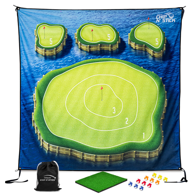 GoSports Chip N' Stick Golf Chipping Mat Game with