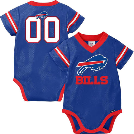 NFL Buffalo Bills Team Jersey Bodysuit, red/white/blue Buffalo Bills, 6-12 Months