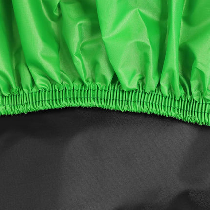 uxcell XXXL 190T Black Green Motorcycle Cover Waterproof UV Protection