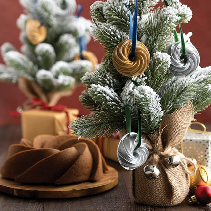 Nordic Ware Bundt Ornament Set, Silver, 2-Pieces