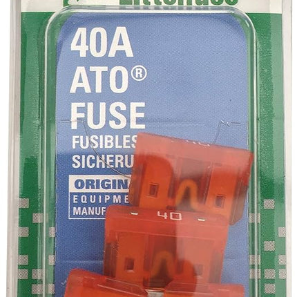 Littelfuse 0ATO040.VP ATO 32 Volt 40 Amp Carded Fuse, (Pack of 5)
