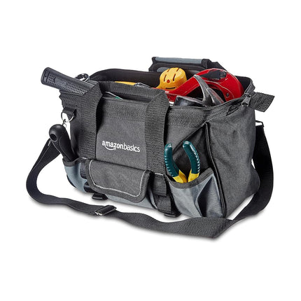 Amazon Basics Tool Bag, 30.5 cm, Grey,silver