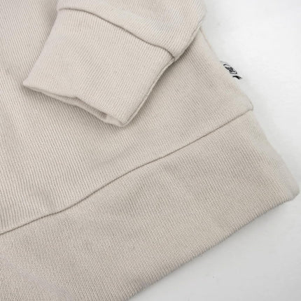 HonestBaby Unisex-Baby Baby Terry Hoodie 100% Organic Cotton for Toddler, Baby Boys, Girls, Tan Hoodie, 2T