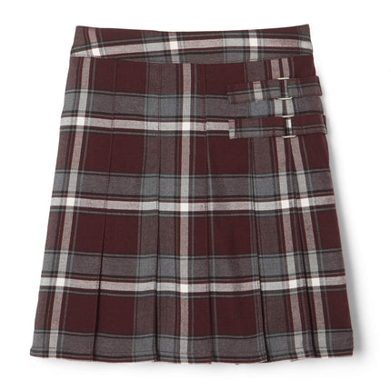 French Toast Girls Plaid Adjustable Waist Pleated-