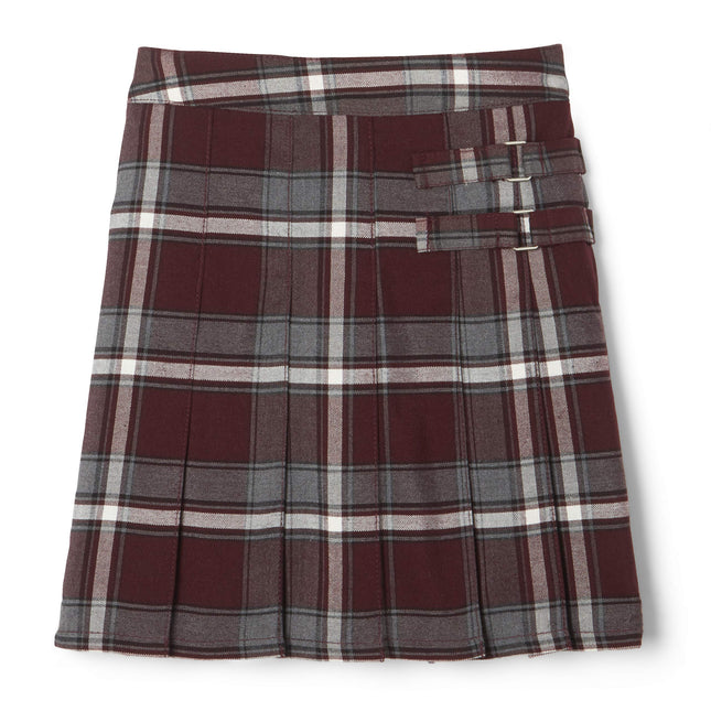French Toast Girls Plaid Adjustable Waist Pleated-