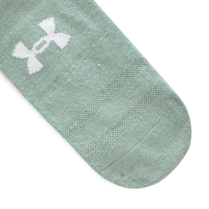 Under Armour Unisex-Adult Essential Crew Socks 6 Pack, (377) Hydro Green/Hydro Green/White, X-Large