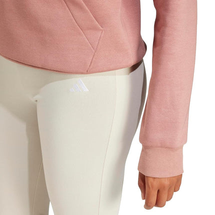 Adidas Womens Essentials Small Logo Flared Leggings, Wonder Alumina/White, XS