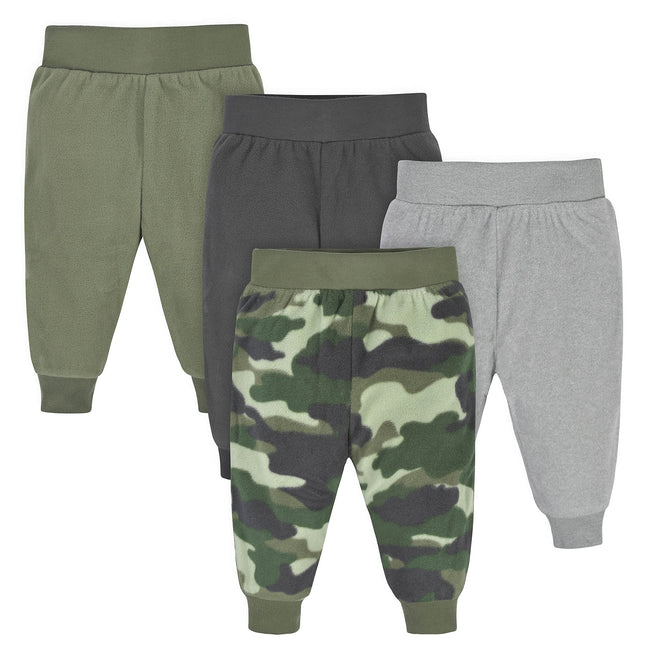 Gerber Baby Boys 4-Pack Microfleece Sweatpants, Ca