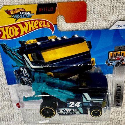 Hot Wheels Heavy Hitcher Diecast Car, HW Metro Series, 1:64 Scale, 4/10