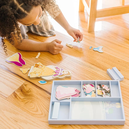Belle Wooden Magnetic Dress-Up Play Set