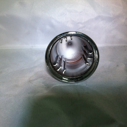 United Pacific 10554B - Wheel Lug Nut Cover - 33Mm X 4 3/8" Chrome Plastic V- Spike Nut Cover - Push-On