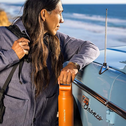 Lifestraw Go Series 2.0 Stainless Steel Water Bottle with Filter, Kyoto Orange, 700 ml Capacity
