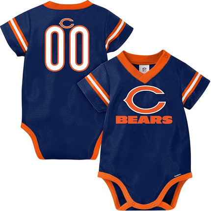 NFL Chicago Bears Team Jersey Bodysuit, blue/orang