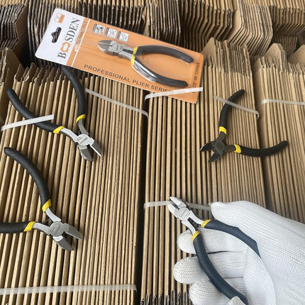 BOOSDEN 5" Diagonal Cutters,5 Pack Wire Cutters,DIY Cutting Pliers,Spring Loaded Side Cutters, Wire Snips for Jewelry Making and Wire Cutting