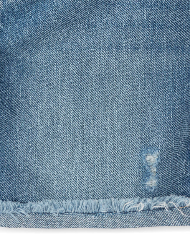 Lot de 2 shorts midi en jean vieilli The Children's Place pour filles, délavage Serena/délavage Cloudless, 6-7 ans