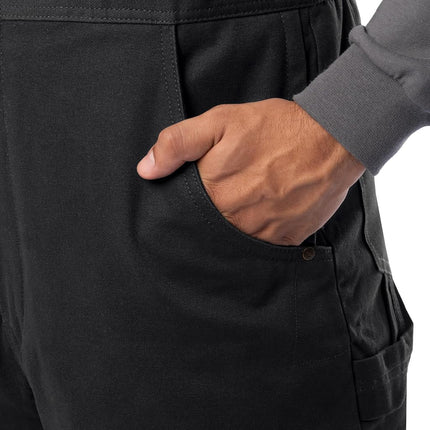 Wrangler mens Insulated Duck Bibs, Black, X-Large