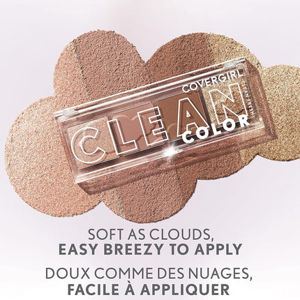 COVERGIRL - Clean Fresh Clean Colour Quad - Clean and vegan formula without talc, mineral oil, parabens and fragrance, highly pigmented eyeshadow palette - Classic Smokey - 292