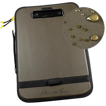 Rite in the Rain Monsoon Command Desk, 13” x 9.7”, Zippered and Water Resistant TPU Fabric, Side Handle (No. 298)