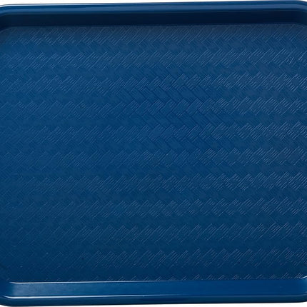 Bandeja de cafetería/comida rápida de plástico estándar Carlisle CT101414 Cafe, certificación NSF, sin BPA, 14 pulgadas de largo x 10 pulgadas de ancho, azul