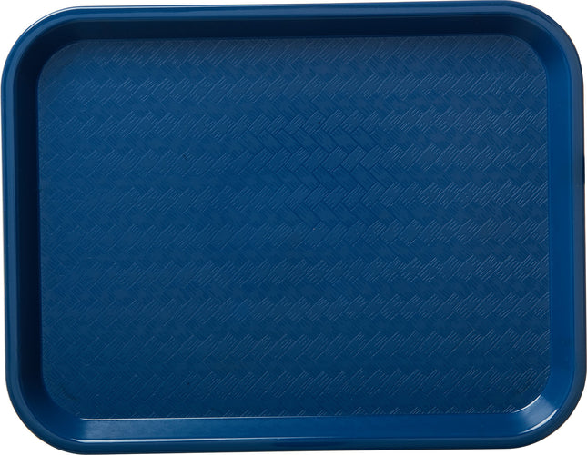 Bandeja de cafetería/comida rápida de plástico estándar Carlisle CT101414 Cafe, certificación NSF, sin BPA, 14 pulgadas de largo x 10 pulgadas de ancho, azul
