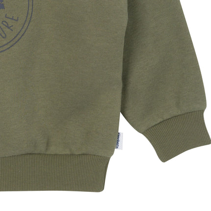 Gerber Baby Boys Toddler 2-Piece Fleece Sweatshirt and Jogger Set, Olive, 3T, Olive, 3T