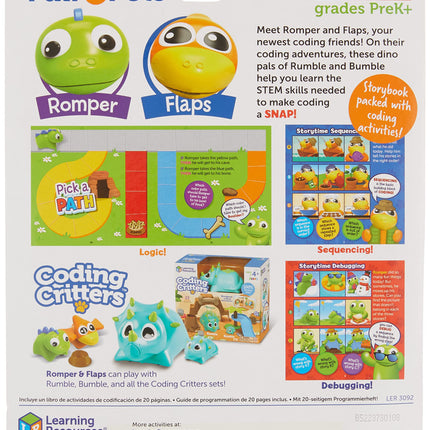 Learning Resources Coding Critters Pair-A-Pets Adventures with Romper & Flaps