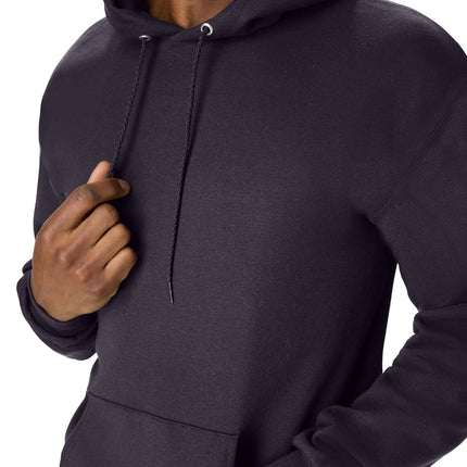 Hanes Mens Men's EcoSmart Hoodie, Midweight Fleece Sweatshirt, Pullover Hooded Sweatshirt for Men, Dark Eggplant, S