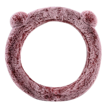 FH Group FH2011RED Steering Wheel Cover Cute and Fluffy Koala Bear Universal Plush Steering Wheel Cover fits most Cars, Trucks, SUVs, and Vans, Red