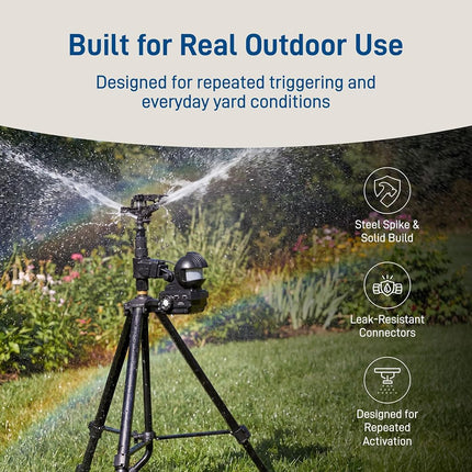Orbit 62120 Garden Enforcer Motion Activated Sprinkler, Black
