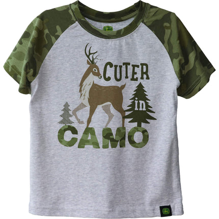John Deere Toddler Boys' Cuter Tee, Ash Heather, 2