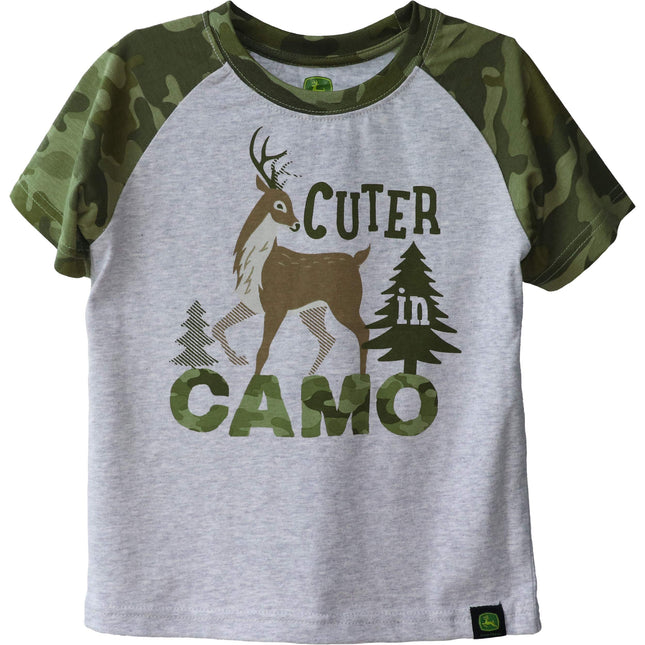 John Deere Toddler Boys' Cuter Tee, Ash Heather, 2