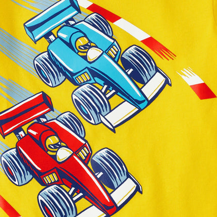 The Children's Place Baby and Toddler Boys' Vehicle Short Sleeve Graphic T-Shirts, Multipack, Color Trains/Race Cars/Motobike, 12-18 Months