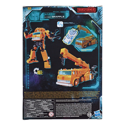 Transformers Toys Generations War for Cybertron: Earthrise Voyager WFC-E10 Autobot Grapple Action Figure � Children Aged 8 and Up, 17.5-cm