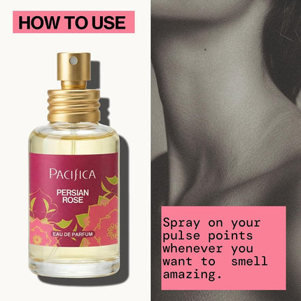 Pacifica Beauty Spray Perfume, Rosa Persa, 1 Onza Líquida