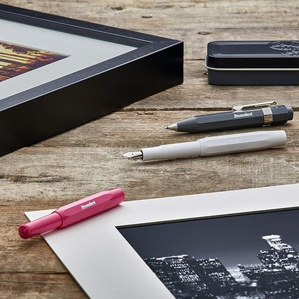 Kaweco Skyline Sport Premium Fountain Pen - Macchiato, BB Nib, Ink Cartridge, 13 cm