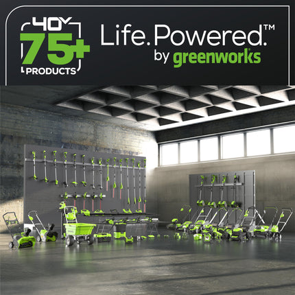 Recortadora de hilo inalámbrica Greenworks 40V de 15", batería de 2.0Ah y cargador incluidos