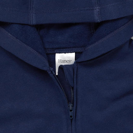 Hanes Baby Pure Comfort Organic Hoodie, French Terry Full-Zip Hooded Sweatshirt, Infant Boys & Girls, Navy, 6 Months