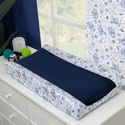 Housse de matelas à langer super douce Disney Toy Story L'aventure de l'espace bleu et blanc