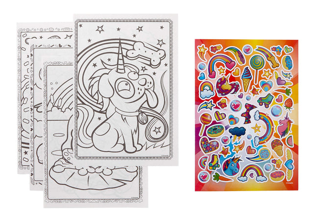 Crayola Uni-Creatures & Cosmic Cats Coloring Book Set - 2 Pack (96pgs), Animal Sticker Sheet, Metallic Crayons & Glitter Crayons