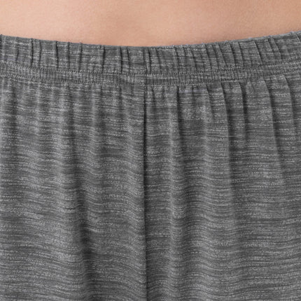 Fruit of the Loom Women's Sleeve Tee and Short 2 Piece Sleep Set, Heather Grey, 3X