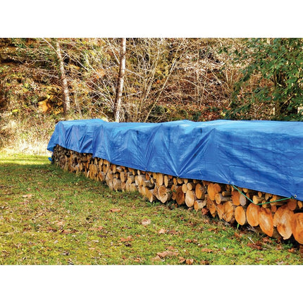 HERRAMIENTA DE RENDIMIENTO W6004 Lona (2.4 x 3 m) Azul Impermeable Ideal para Toldo, Carpa, Barco, RV o Cubierta de Piscina (Lona de Polietileno Estándar)