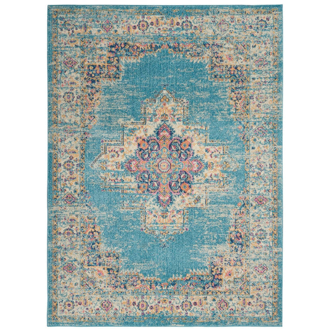Nourison Passion Light Blue 3'9" x 5'9" Area Rug, 